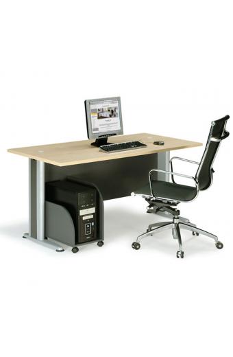 BASIC Γραφείο Απόχρωση Dark Grey - Beech - 180x80x75cm
