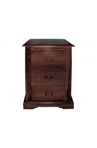 MANDORE Κομοδίνο Ξύλο Sheesham Καρυδί - 45x35x70cm