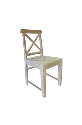 MAISON KIKA Καρέκλα Dining Ξύλo Mango - Antique Άσπρο - 46x50x94cm