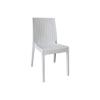 DAFNE Καρέκλα Τραπεζαρίας Κήπου Στοιβαζόμενη, PP Rattan Look UV Protection, Άσπρο
