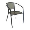 FONTANA πολυθρόνα dining Αλουμίνιο Ανθρακί - 57x56x77cm