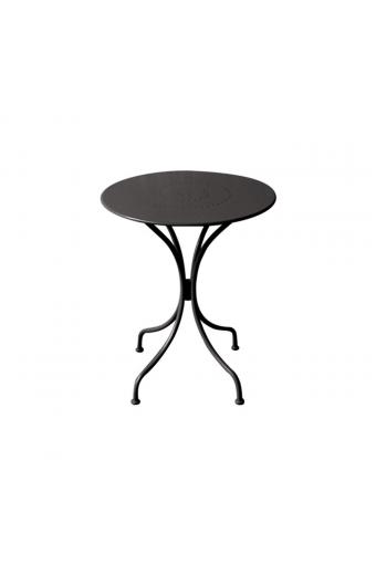 PARK Τραπέζι Μέταλλο Βαφή Μαύρο - Φ60cm H.70cm