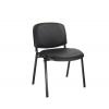 SIGMA Καρέκλα Επισκέπτη Μέταλλο Βαφή Μαύρο - PVC Μαύρο