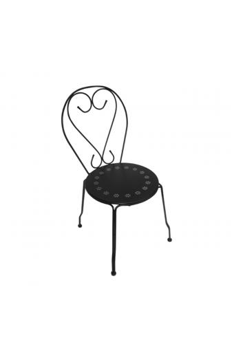 BISTRO Καρέκλα Μέταλλο Βαφή Μαύρο - 41x48x90cm