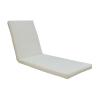 SUNLOUNGER Μαξιλάρι Ξαπλώστρας Ύφασμα Εκρού Water Repellent, Foam+Polyester Φερμουάρ-Velcro - 196(78+118)x60x7cm