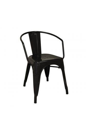 RELIX Πολυθρόνα-Pro, Μέταλλο Βαφή Μαύρο - 52x49x72cm