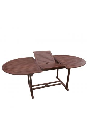 GARDEN Τραπέζι Επεκτεινόμενο Oval, Ξύλο Acacia - 150/200x100 H.74cm