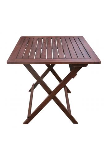 EASY Τραπέζι Πτυσσόμενο Ξύλο Acacia - 60x60 H.70cm