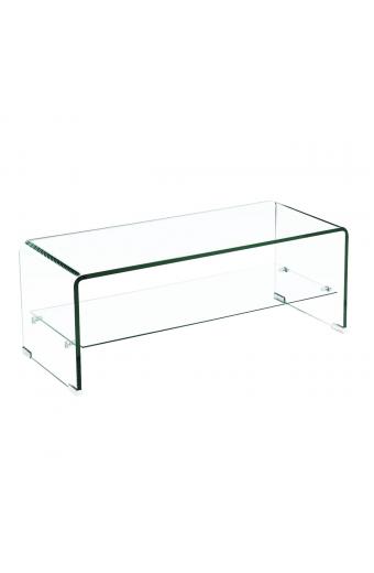 GLASSER Τραπεζάκι Σαλονιού Καθιστικού  Ράφι 12/8mm - 100x50x43cm