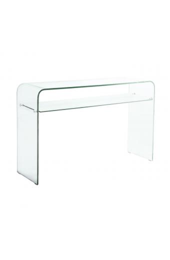 GLASSER Κονσόλα - Ράφι Διάφανο Γυαλί 12/8mm - 110x35x75cm