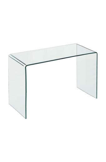 GLASSER Κονσόλα - Γραφείο Διάφανο Γυαλί 12mm - 120x60x75cm