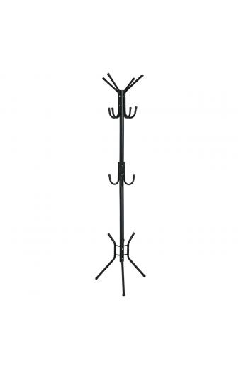 LEROY Καλόγερος Μέταλλο Βαφή Μαύρο - 38x38x176cm