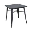 RELIX Τραπέζι Dining-Pro, Μέταλλο Βαφή Antique Black - 70x70x75cm