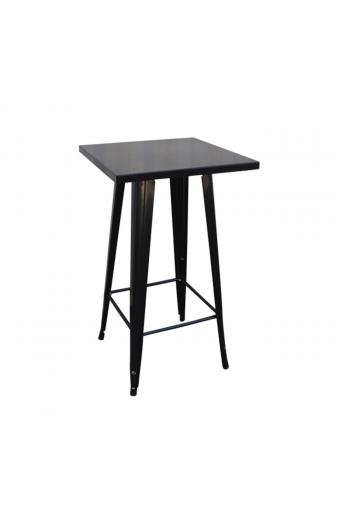 RELIX Τραπέζι Bar-Pro, Μέταλλο Βαφή Antique Black - 60x60x101cm
