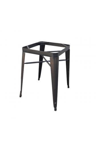 RELIX Βάση Τραπεζιού-Pro, Μέταλλο Βαφή Antique Black (7.40 kg) - 60x60x73cm