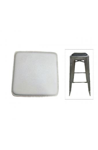RELIX Κάθισμα για Σκαμπό, Pvc Άσπρο (Μαγνητικό) - 27x27cm