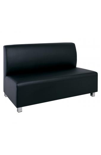 BANDY 2Θέσιος Καναπές Pu Μαύρο - 130x71x88cm
