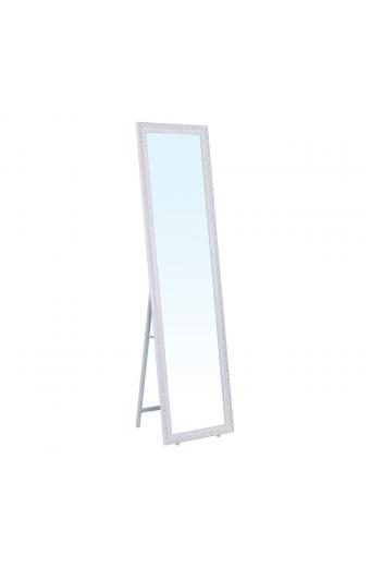 MIRROR Καθρέπτης Δαπέδου Τοίχου Ξύλινος Antique White - 39x2,5x148cm