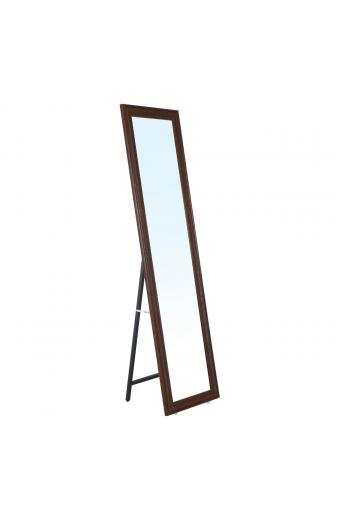 MIRROR Καθρέπτης Δαπέδου Τοίχου Ξύλινος Καρυδί - 39x2,5x148cm