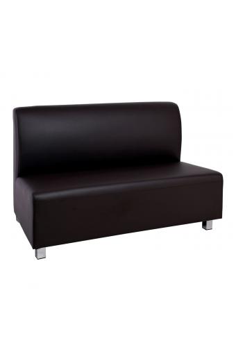 BANDY 2Θέσιος Καναπές Pu Καφέ - 130x71x88cm