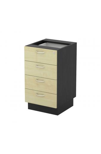 EXECUTIVE Συρταριέρα Επέκτασης Dark Grey - Beech - 40x45x73cm