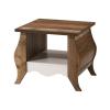 SCARLET Τραπεζάκι Σαλονιού Καθιστικού, Απόχρωση Antique Oak - Άσπρο - 65x60x53cm