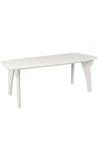 LIPARI Τραπέζι Dining Κήπου - Βεράντας, PP Άσπρο - 180x90x72cm