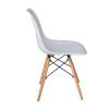 ART Wood Καρέκλα Τραπεζαρίας - Κουζίνας, Πόδια Οξιά, Κάθισμα PP Άσπρο - 1 Step K/D - Pro