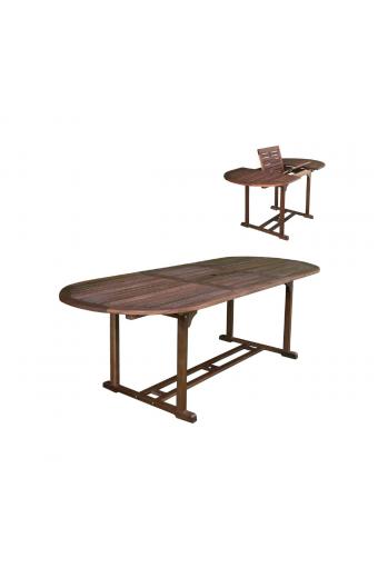 GARDEN Τραπέζι Επεκτεινόμενο Oval, Ξύλο Acacia - 120/170x80 H.74cm