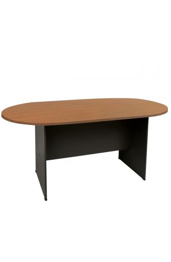 ΣΥΝΕΔΡΙΟΥ-A Τραπέζι Οβάλ Απόχρωση Dark Grey - Cherry - 240x120x75cm
