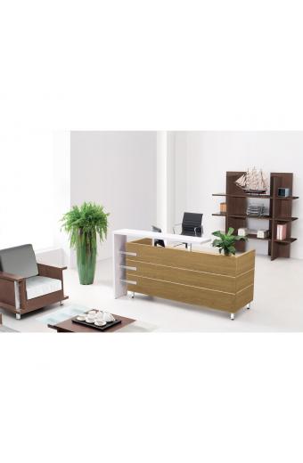Reception PROJECT Απόχρωση Sonoma - Άσπρο - 180x75x110cm