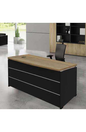 PROJECT Γραφείο Απόχρωση Sonoma - Γκρι - 140x80x75cm