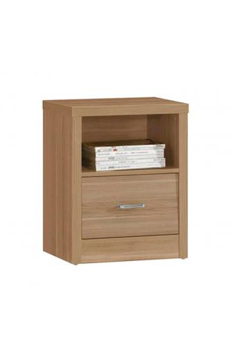 CALIBER Κομοδίνο με 1 Συρτάρι + 1 Ράφι, Απόχρωση Sonoma Oak - 47x39x60cm