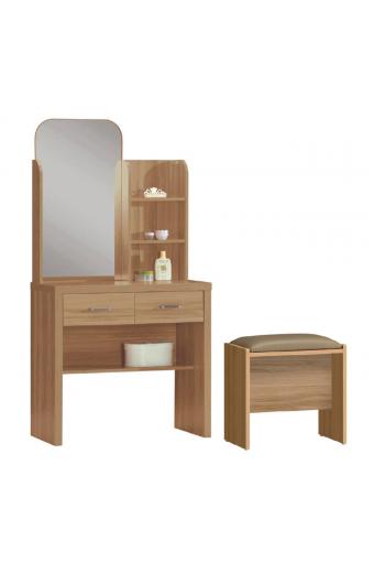 CALIBER Set Τουαλέτα + Σκαμπό Απόχρωση Sonoma Oak - 80x39x155cm
