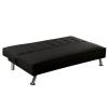 EUROPA Καναπές - Κρεβάτι Σαλονιού Καθιστικού, Ύφασμα Μαύρο