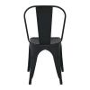 RELIX Καρέκλα, Μέταλλο Βαφή Μαύρο Extra Matte