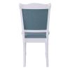 MANDY *Unpacked* Καρέκλα Απόχρωση Άσπρο, Ύφασμα Ανοιχτό Μπλε