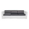CONCRETE Set Μαξιλάρια Καναπέ Γκρι Ύφασμα Water Repellent 6 Tεμάχια - Καθ:67x66x8 -Πλάτ:67x15/8x30cm