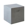 CONCRETE Cubic Σκαμπό Κήπου - Βεράντας, Cement Grey - 37x37x40cm