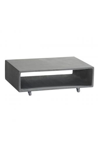 CONCRETE Τραπεζάκι Σαλονιού Cement Grey - 75x50x20cm