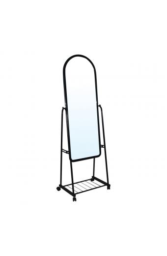 ROLLAND Big Καθρέπτης Δαπέδου Μέταλλο Βαφή Μαύρο - 50x40x160cm