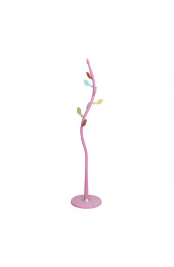 WOODY Καλόγερος Μέταλλο Βαφή Ροζ - Φ 37x170cm