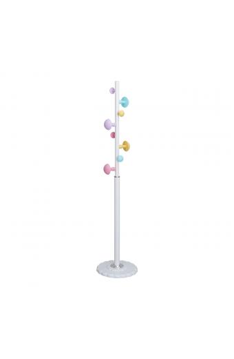 LINE Καλόγερος Μέταλλο Βαφή Άσπρο - Φ37x170cm