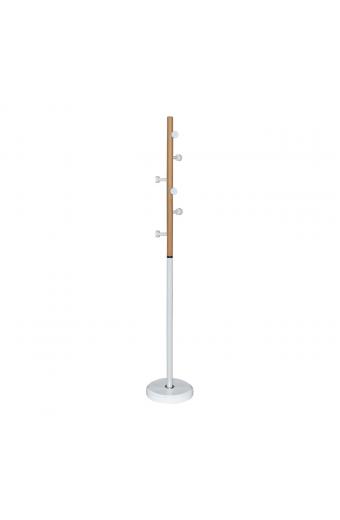 NORDIC Καλόγερος Μέταλλο Βαφή Άσπρο, Φυσικό - Φ36x170cm
