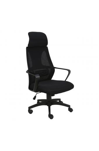 BF2950 Πολυθρόνα Γραφείου Διευθυντή, Mesh Μαύρο - 62x62x113/121cm