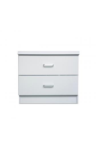 DECON Κομοδίνο Απόχρωση Άσπρο - 40x40x45cm