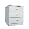 DRAWER Συρταριέρα με 3 Συρτάρια, Απόχρωση Άσπρο - 60x40x63cm