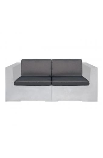CONCRETE Set Μαξιλάρια Καναπέ Γκρι Ύφασμα Water Repellent 4 Tεμάχια - Καθ:67x66x8 -Πλάτ:67x15/8x30cm