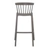 WEST Σκαμπό BAR, PP-UV Sand Beige - 54x51x103cm
