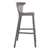 WEST Σκαμπό BAR, PP-UV Sand Beige - 54x51x103cm